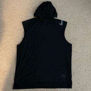 Nike Dri Fit Running Hooded Sleeveless Shirt